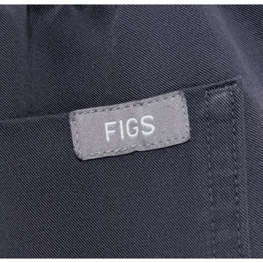 FIGS Zamora Jogger Scrub Pant Women S Gray Pocket Drawstring Elastic Waist Logo - Picture 5 of 15